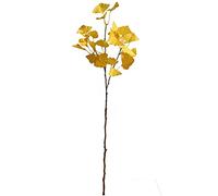 YQYAZL 3 ramas artificiales de Ginkgo Biloba, falso hojas de ginkgo, hojas de ginkgo, tallos largos para el hogar, jarrón de mesa, decoración de fiesta