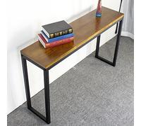 Yqyc Mesa Barra Cocina Alta, Barra Cocina, Multiusos para Comedor y Recibidor, Estructura de Metal, Fácil de Montar(120x75x30cm/47x29x11in)