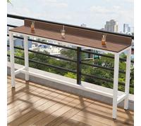 Yqyc Mesas Altas de Bar, Mesa Barra Cocina Alta, Multiusos para Cocina, Comedor, Recibidor, Espacios Reducidos, Fácil de Montar(120x105x40cm/47x41x15in)