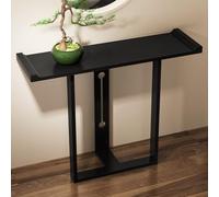 Yqyc Mueble Pasillo Estrecho, Recibidor Pequeño, Ideales para Espacios Pequeños, Salas de Estar, Pasillos y Oficinas, Multiusos, Fáciles de Limpiar(Black,120x80x30cm/47x31x11in)