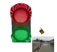 Yqyc Semáforo De 2 Luces Rojo/Verde, con Control Remoto, Carcasa De PC A Prueba De Agua IP65 Industrial LED, Luz De Paro De Tráfico, Luz Indicadora De Advertencia (Color : 12V)
