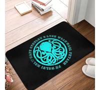 YQZQJEXW Felpudo Antideslizante con diseño de Dead Space Juego de Terror de Supervivencia Cthulhu Fhtagn V3 para Sala de Estar Cocina Alfombra de Bienvenida Franela decoración Moderna