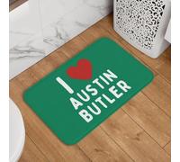 YQZQJEXW Felpudos Elegantes con la Frase Amo a Austin Butler (alfombras de baño alfombras de Mandala)
