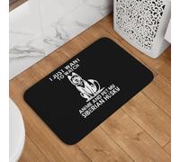 YQZQJEXW Solo Quiero Ver Anime Mascota Husky Siberiano Amante de los Perros felpudos Elegantes alfombras de baño alfombras Alfombra Suave