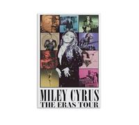 YRAEYWAER Miley Cyrus The Eras Tour Posters Decoración estética para sala de estar, dormitorio, sala de estar, decoración de pared, póster de 60 x 90 cm, estilo sin marco