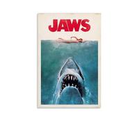 YRAEYWAER Póster estético de Jaws 1975 (1) para decoración de sala de estar, dormitorio, sala de estar, decoración de pared, 50 x 75 cm, estilo sin marco