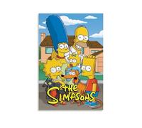 YRAEYWAER Póster estético de los Simpsons para decoración de sala de estar, dormitorio, sala de estar, decoración de pared, 30 x 45 cm, estilo sin marco