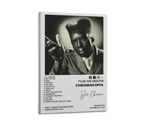 YRAEYWAER Tyler The Creator Chromakopia - Póster estético para decoración de sala de estar, dormitorio, sala de estar, decoración de pared, 20 x 30 cm, estilo marco