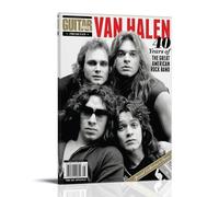 YRAEYWAER Van Halen - Póster estético para decoración de sala de estar, dormitorio, sala de estar, decoración de pared, 20 x 30 cm, estilo marco