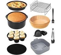 YRAKOZIN Accesorios Freidora Sin Aceite 5.5L, [Juego de 10 Piezas] Moldes para Freidora de Aire, Apto para Airfryer Cosori Cecotec Innsky Philips 5,5L-6L-6,4L