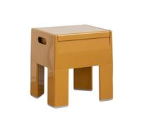 YRCHang Taburete Bajo Plástico Taburete De Almacenamiento Multifunción Carga Máxima 150 Kg Taburete Cambiar Zapatos para Sala De Estar Dormitorio Maquillaje,36×30×40Cm(Color:Jengibre)
