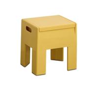 YRCHang Taburete Bajo Plástico Taburete De Almacenamiento Multifunción Carga Máxima 150 Kg Taburete Cambiar Zapatos para Sala De Estar Dormitorio Maquillaje,36×30×40Cm(Color:Amarillo)