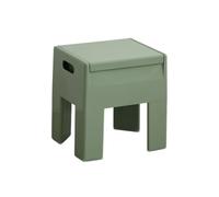 YRCHang Taburete Bajo Plástico Taburete De Almacenamiento Multifunción Carga Máxima 150 Kg Taburete Cambiar Zapatos para Sala De Estar Dormitorio Maquillaje,36×30×40Cm(Color:Green 2)