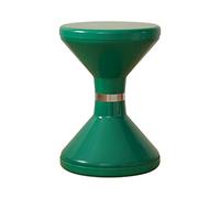 YRCHang Taburete De Tocador Taburete De Ducha De Baño Plástico Redondo Taburete De Maquillaje Creativo Moderno para Sala De Estar Dormitorio, 33 × 47 Cm(Color:Verde)