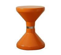 YRCHang Taburete De Tocador Taburete De Ducha De Baño Plástico Redondo Taburete De Maquillaje Creativo Moderno para Sala De Estar Dormitorio, 33 × 47 Cm(Color:Naranja)