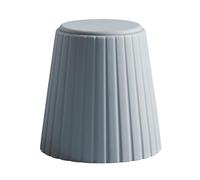 YRCHang Taburete Redondo con Almacenaje, Taburete En Forma de Reloj Arena Plástica Antideslizante Taburete de Ducha de Baño Impermeable Fuerte para El Maquillaje de Dormitorio, 30×42cm(Color:Gris)