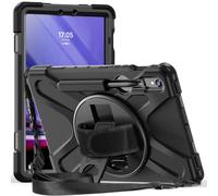 YRDUKJFDJ Bolsa para Tablet PC, Funda Compatible con Samsung Galaxy Tab S9 FE/S9 10.9/11 Pulgadas 2023 SM-X510/X710, Funda Resistente y Resistente a Golpes con Portabolígrafos y bandolera(Svart)