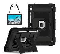 YRDUKJFDJ Bolsa para Tableta, Funda For iPad Air 11" M3/M2 (2025/2024) Shockproof Heavy Duty Case,Tri-Layer Rugged Hard PC Bumper Kickstand Protective Cover(A)