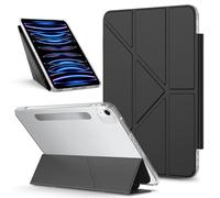 YRDUKJFDJ Bolsa para Tableta, Funda For iPad Air 13 Inch Case M3 2025/ M2 2024 Cases Detachable Magnetic Cover Slim Protective Case,Multi-Angle Viewing Transparent Back Stand Shockproof Shell(Svart)