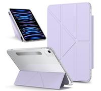 YRDUKJFDJ Bolsa para Tableta, Funda For iPad Air 13 Inch Case M3 2025/ M2 2024 Cases Detachable Magnetic Cover Slim Protective Case,Multi-Angle Viewing Transparent Back Stand Shockproof Shell(Purple)