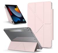 YRDUKJFDJ Bolsa para Tableta, Funda For iPad Air 3 Case 10.5 Inch Detachable Magnetic Cover Slim Protective Tablet Cases, Multi-Angle Viewing Clear Transparent Stand Shockproof Back Shell(Pink)