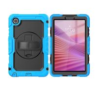 YRDUKJFDJ Bolsa para Tableta, Funda For Lenovo Tab One 8.7 Inch Case K9 TB305FU with Screen Protector, Shockproof Rugged Case 360° Rotating Hand Strap/Stand For Lenovo Tab One 8.7 Inch(Light Blue)