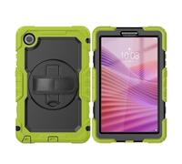 YRDUKJFDJ Bolsa para Tableta, Funda For Lenovo Tab One 8.7 Inch Case K9 TB305FU with Screen Protector, Shockproof Rugged Case 360° Rotating Hand Strap/Stand For Lenovo Tab One 8.7 Inch(Yellow Green)
