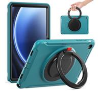 YRDUKJFDJ Bolsa para Tableta, Funda For Samsung Galaxy Tab A9+/A9 Plus 11”2024 (SM-X210/X216/X218) Case,Full-Body Protective Cases Rugged Hybrid Bumper Cover W Handle Grip,Swivel Stand(Light Blue)