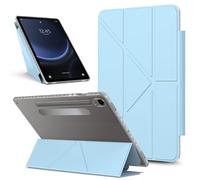 YRDUKJFDJ Bolsa para Tableta, Funda For Samsung Galaxy Tab S9 11 Inch 2023 X710/X716B/X718U Case Detachable Magnetic Cover Slim Protective Shockproof Case,Transparent Back Shell Slim Stand Cover(BLU)