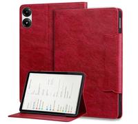 YRDUKJFDJ Bolsa para Tableta, Funda For Xiaomi Redmi Pad SE 11 2025 Cute Magnetic Buckle Tablet Case PU & TPU Tablet PC Case Kickstand Card Slot Cover(Rosso)