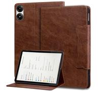 YRDUKJFDJ Bolsa para Tableta, Funda For Xiaomi Redmi Pad SE 11 2025 Cute Magnetic Buckle Tablet Case PU & TPU Tablet PC Case Kickstand Card Slot Cover(Brown)