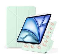 YRDUKJFDJ Case For iPad Pro 13-Inch (2024 Model, M4),Magnetic Attachment Slim Trifold CAS Auto Wake/Sleep,Multi-Viewing Angles,Slim Light Shell Cover(Ye?il)