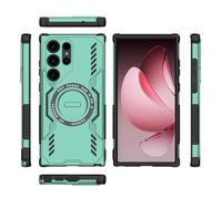 YRDUKJFDJ Caso Trasero del teléfono Compatible with Samsung Galaxy S23 Ultra 5G Full Body Rugged Shockproof Hard Thin Solid Support Wireless Charging Case(Ye?il)