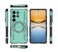 YRDUKJFDJ Caso Trasero del teléfono Compatible with Samsung Galaxy S26 Ultra 5G Full Body Rugged Shockproof Hard Thin Solid Support Wireless Charging Case(Ye?il)