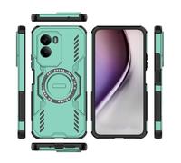 YRDUKJFDJ Caso Trasero del teléfono Compatible with Xiaomi Poco M7 4G(Foreign Version) Full Body Rugged Shockproof Hard Thin Solid Support Wireless Charging Case(Ye?il)