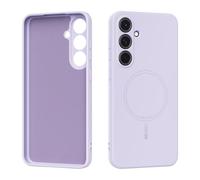 YRDUKJFDJ Caso Trasero del teléfono Magnetic Case Compatible with Samsung Galaxy S24, Soft Anti-Scratch Microfiber Lining, Slim Liquid Silicone Shockproof Protective Cover(Purple)