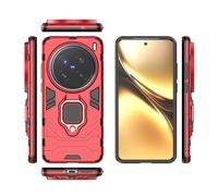 YRDUKJFDJ Compatible con la Funda del teléfono Vivo X200 Pro, Funda Delgada con Soporte For PC y Cubierta de TPU con Soporte(Rosso)
