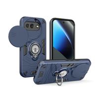 YRDUKJFDJ For Google Pixe 10a Case with Kickstand & Slide Camera Cover, Shockproof Military-Grade Case Rugged Protective Cover for Google Pixe 10a Phone(BLU)