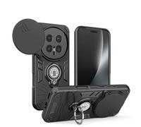 YRDUKJFDJ For Honor Magic 8 Case with Kickstand & Slide Camera Cover, Shockproof Military-Grade Case Rugged Protective Cover for Honor Magic 8 Phone(Svart)