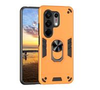 YRDUKJFDJ For Infinix Tecno Camon 50 Ultra Phone Case with Kickstand & Shockproof Military Grade Drop Proof Protection Rugged Protective Cover PC Matte Textured Sturdy Bumper Cases(Orange)