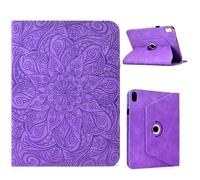 YRDUKJFDJ For iPad A16 11th Gen 11 Inch 2025 /10th Generation 10.9''2022 Case Slim PU Leather Stand Folding Folio Cover 360 Degree Rotating Stand Leather Cover Protective Shell and Pocket(Purple)