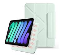 YRDUKJFDJ For iPad Mini (6th Generation) 8.3-Inch,Magnetic Attachment Slim Trifold CAS Auto Wake/Sleep,Multi-Viewing Angles,Slim Light Shell Cover(Ye?il)