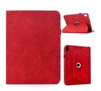 YRDUKJFDJ For iPad Mini 7 (A17 Pro) 2024/ Mini 6 8.3 Inch Case Slim PU Leather Stand Folding Folio Cover Rotating Stand Leather Cover Protective Shell for Mini 7th/6th Generation 8.3"(Rosso)