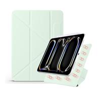 YRDUKJFDJ For iPad Pro 11 M4(2024 Model),Magnetic Attachment Slim Trifold CAS Auto Wake/Sleep,Multi-Viewing Angles,Slim Light Shell Cover(Ye?il)