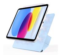YRDUKJFDJ For iPad Pro 12.9 Inch 2021 Case,Magnetic Attachment Slim Trifold CAS Auto Wake/Sleep,Multi-Viewing Angles,Slim Light Shell Cover for iPad Pro 12.9 Inch (2021(BLU)