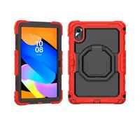 YRDUKJFDJ For Lenovo Tab M11 HD 11" TB-330FU/TB-331FC/K11 (2024) Funda con Protector de Pantalla, Funda Protectora Resistente de Cuerpo Completo con Mango Giratorio Funda de Silicona(Rosso)