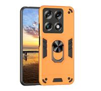 YRDUKJFDJ For Motorola Signature 5G Phone Case with Kickstand & Shockproof Military Grade Drop Proof Protection Rugged Protective Cover PC Matte Textured Sturdy Bumper Cases(Orange)