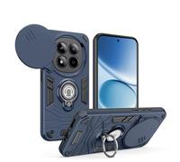 YRDUKJFDJ For REDMI Note 15 Pro 4G Case with Kickstand & Slide Camera Cover, Shockproof Military-Grade Case Rugged Protective Cover for REDMI Note 15 Pro 4G Phone(BLU)