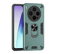 YRDUKJFDJ For Vivo X300S Phone Case with Kickstand & Shockproof Military Grade Drop Proof Protection Rugged Protective Cover PC Matte Textured Sturdy Bumper Cases(Dark Green)