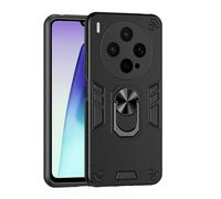 YRDUKJFDJ For Vivo X300S Phone Case with Kickstand & Shockproof Military Grade Drop Proof Protection Rugged Protective Cover PC Matte Textured Sturdy Bumper Cases(Svart)